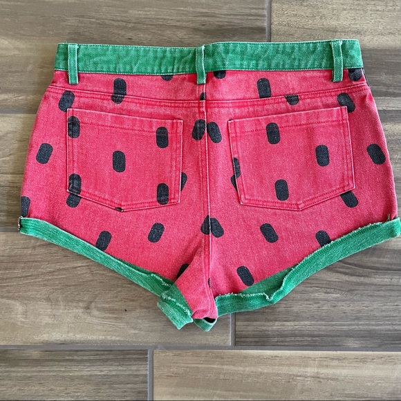 SOLD - LAZY OAF Watermelon Cheeky Shorts Sz LARGE - Picture 2 of 7